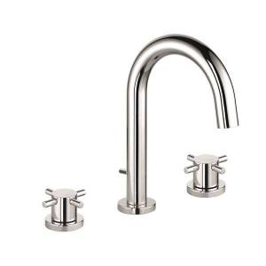 Смеситель для раковины Kludi Bozz высокий на три отверстия с крестовидными рукоятками